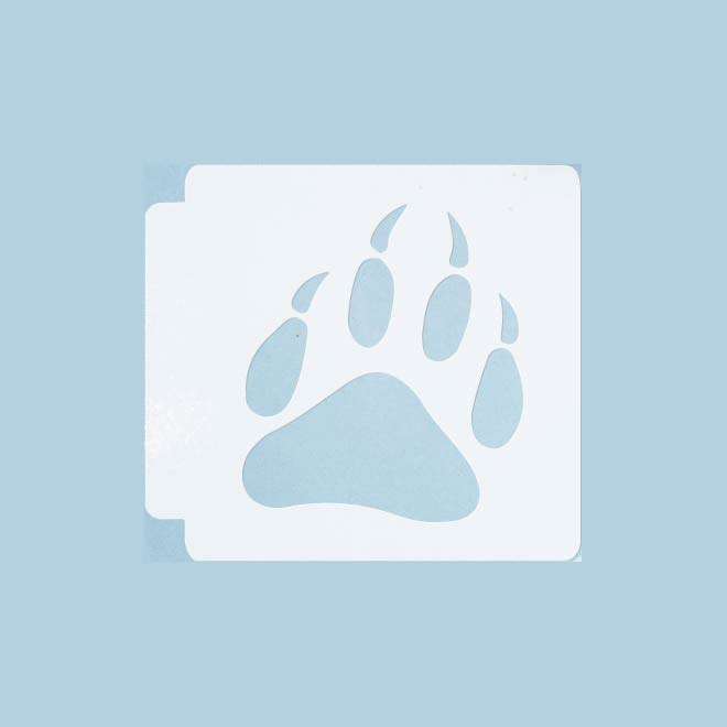 Wolf Paw Print 783-B179 Stencil