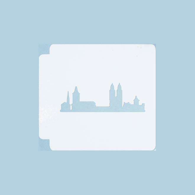 Zurich Switzerland Skyline 783-B084 Stencil