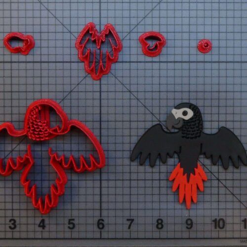 African Grey Parrot 266-B862 Cookie Cutter Set