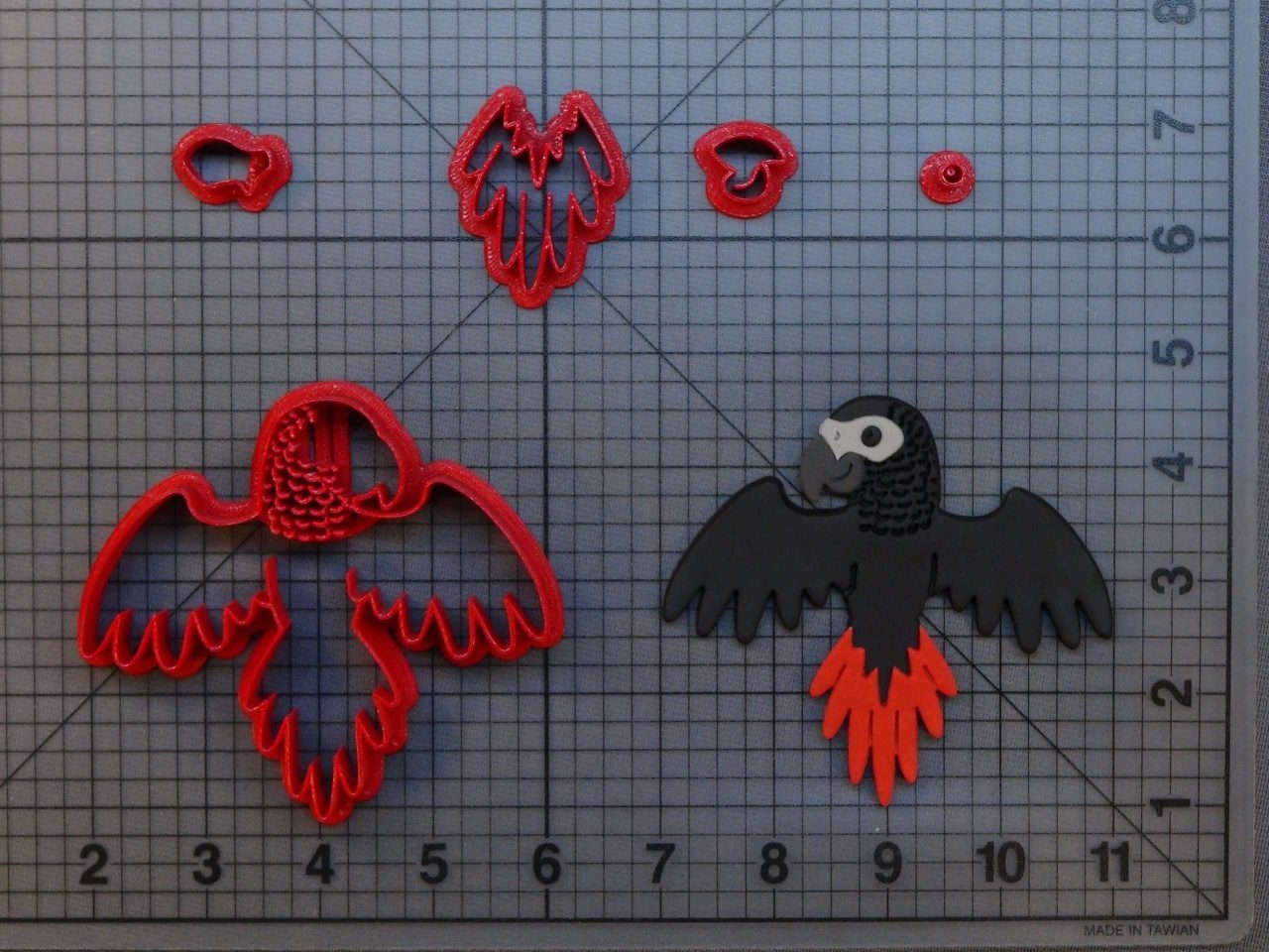 African Grey Parrot 266-B862 Cookie Cutter Set