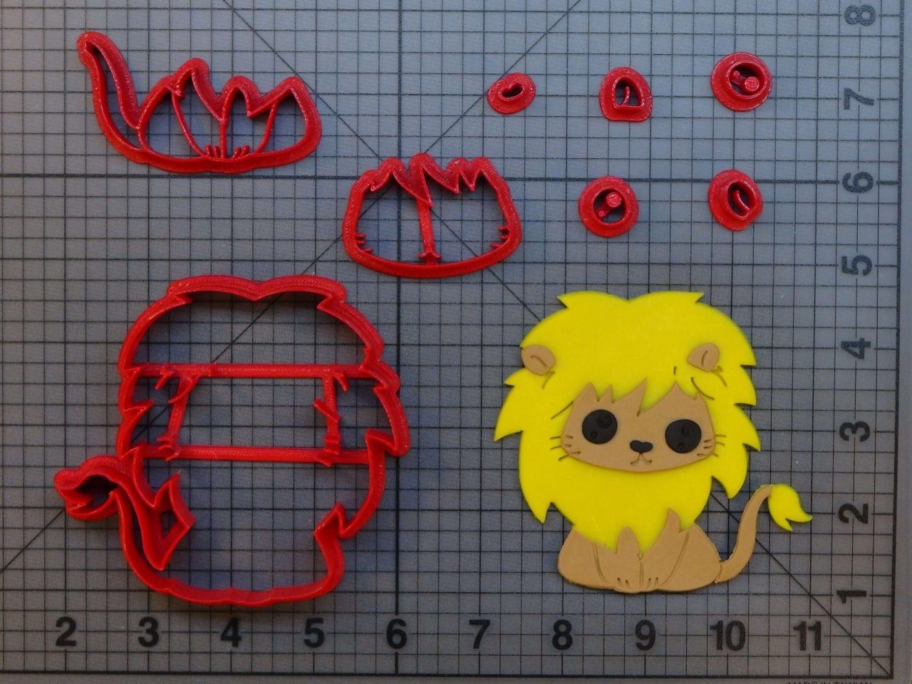Cute Lion 266-B880 Cookie Cutter Set