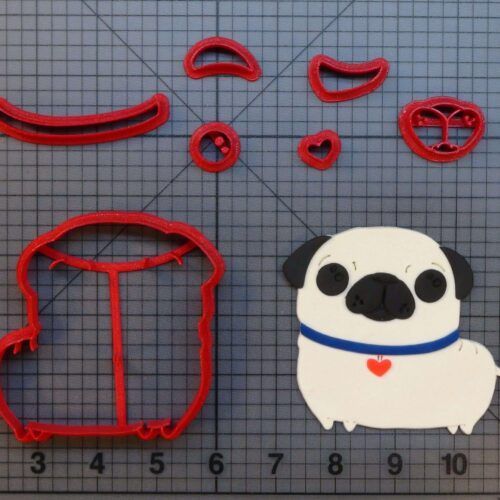 Dog - Cute Pug Body 266-B878 Cookie Cutter Set