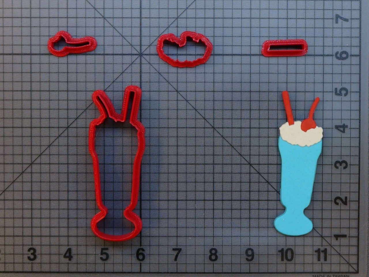 Malt Milkshake 266-C036 Cookie Cutter Set