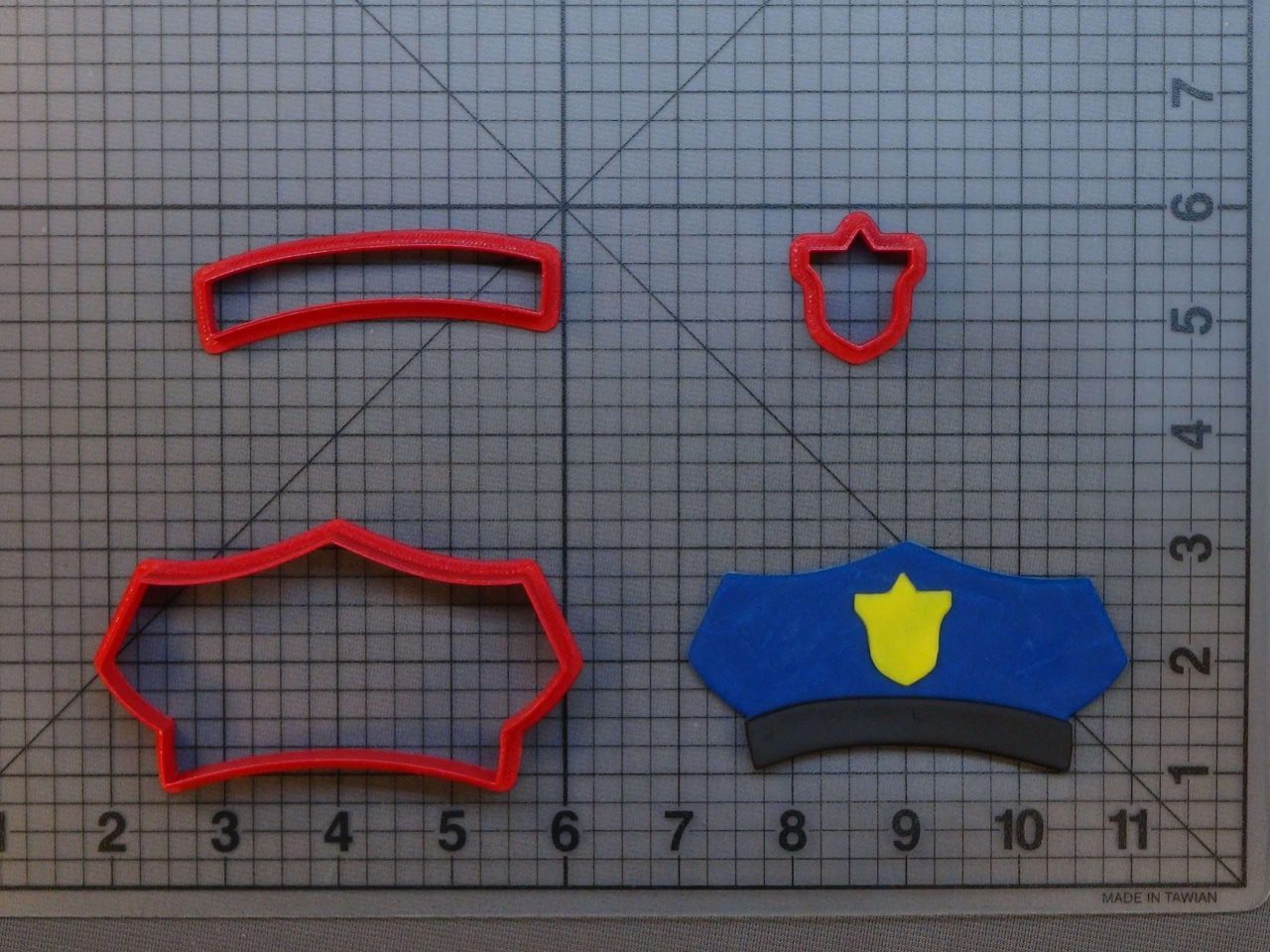 Police Hat 266-C028 Cookie Cutter Set