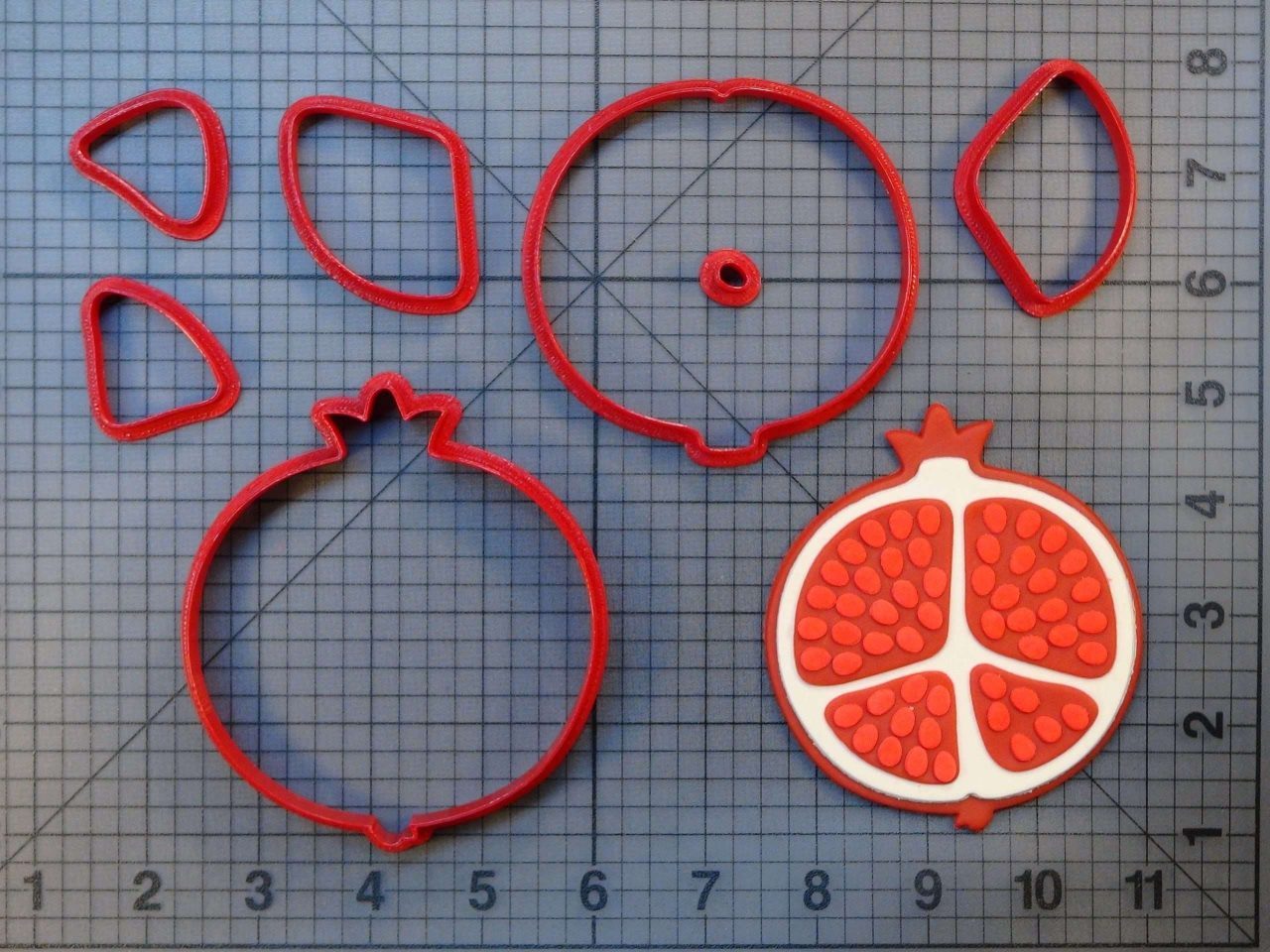 Pomegranate Half 266-C189 Cookie Cutter Set