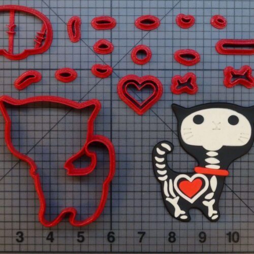 Skeleton Cat 266-C031 Cookie Cutter Set