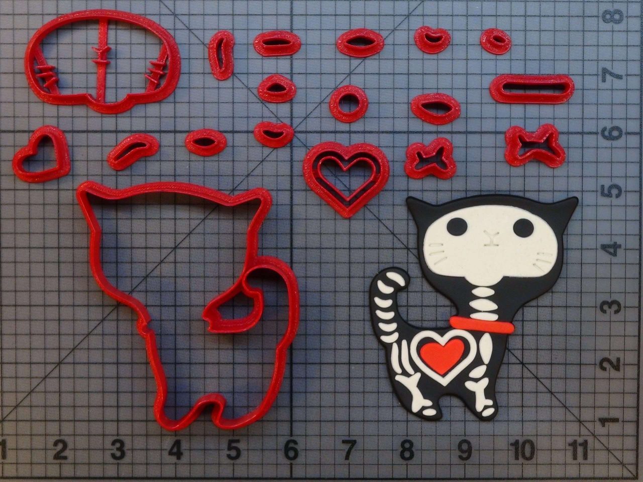 Skeleton Cat 266-C031 Cookie Cutter Set