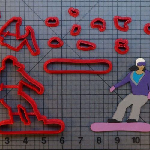 Snowboarder 266-C117 Cookie Cutter Set