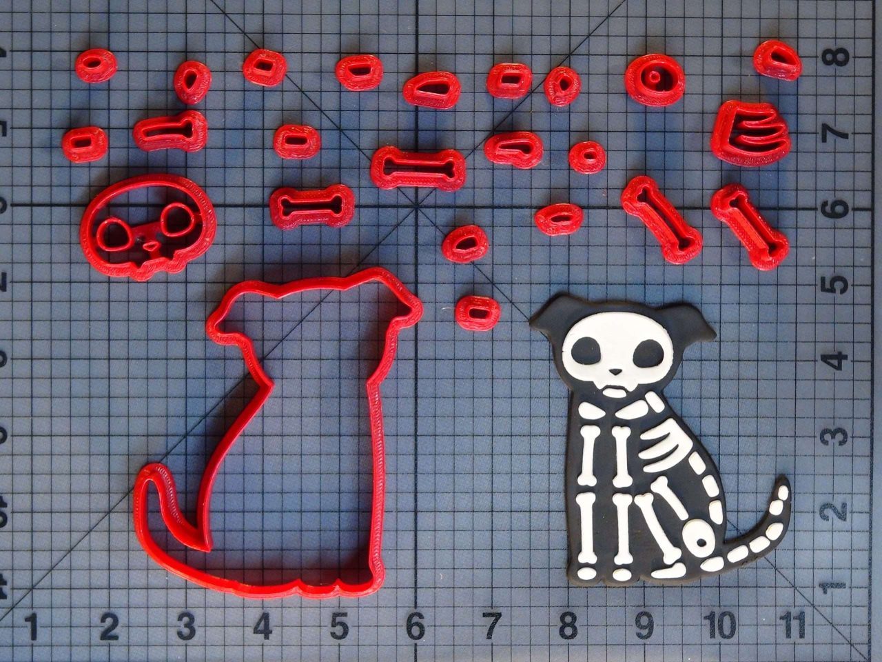 Skeleton Dog 266-C268 Cookie Cutter Set