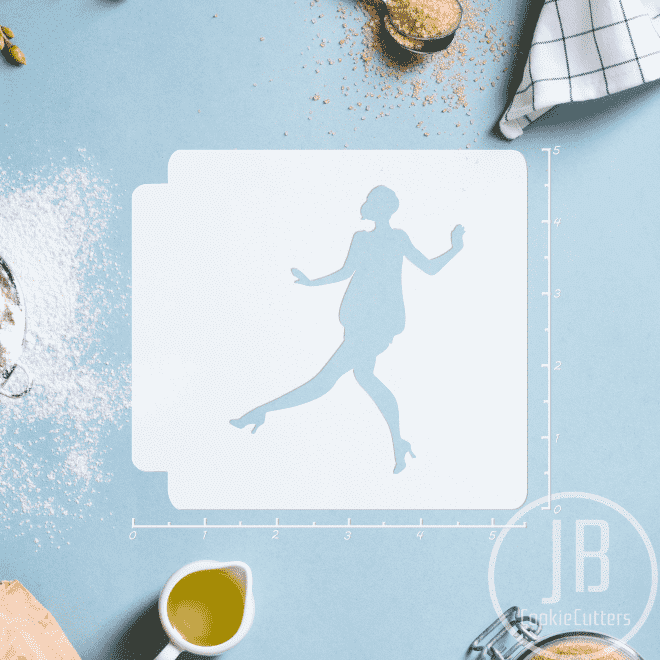 1920s Flapper 783-B653 Stencil