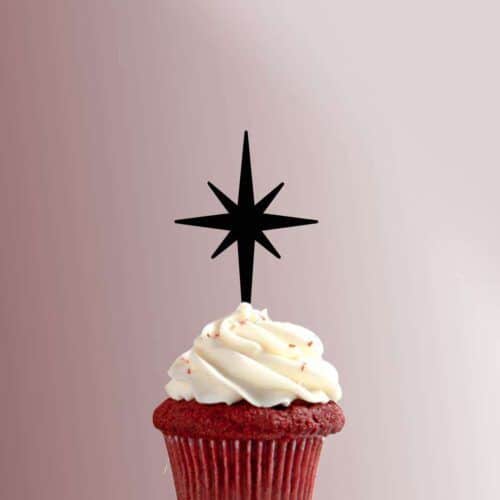 Atomic Star 228-227 Cupcake Topper
