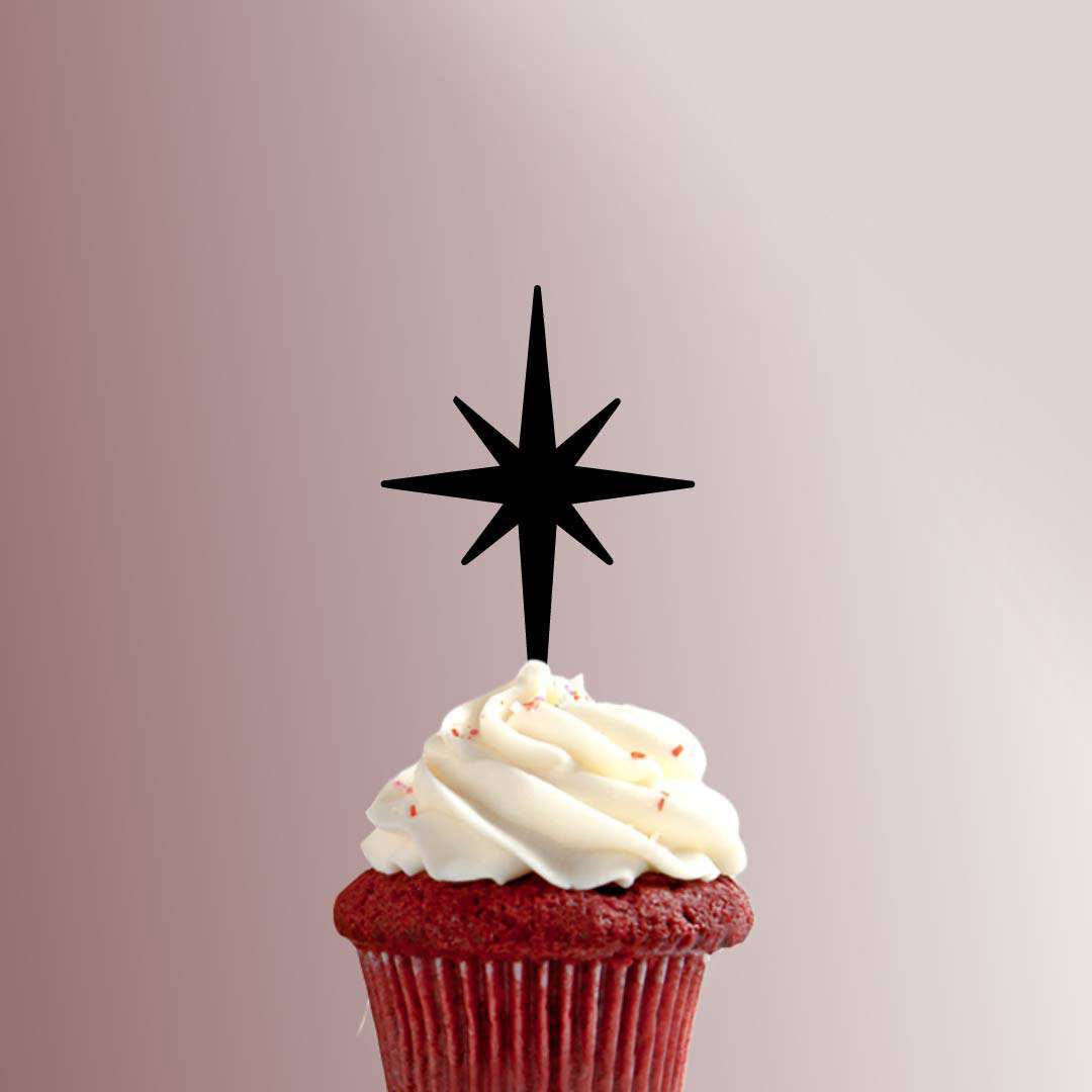 Atomic Star 228-227 Cupcake Topper