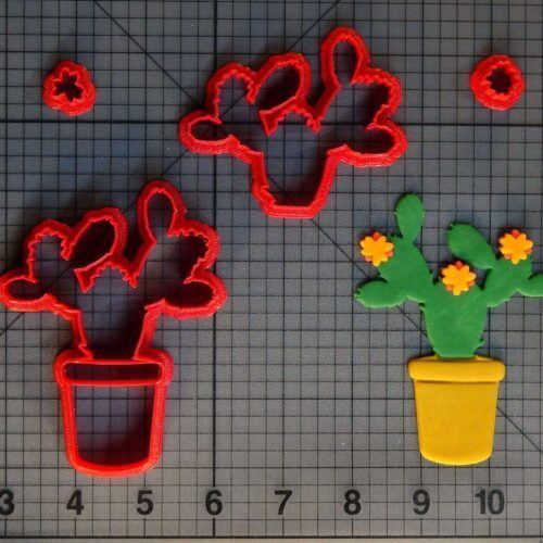 Cactus Plant 266-C376 Cookie Cutter Set