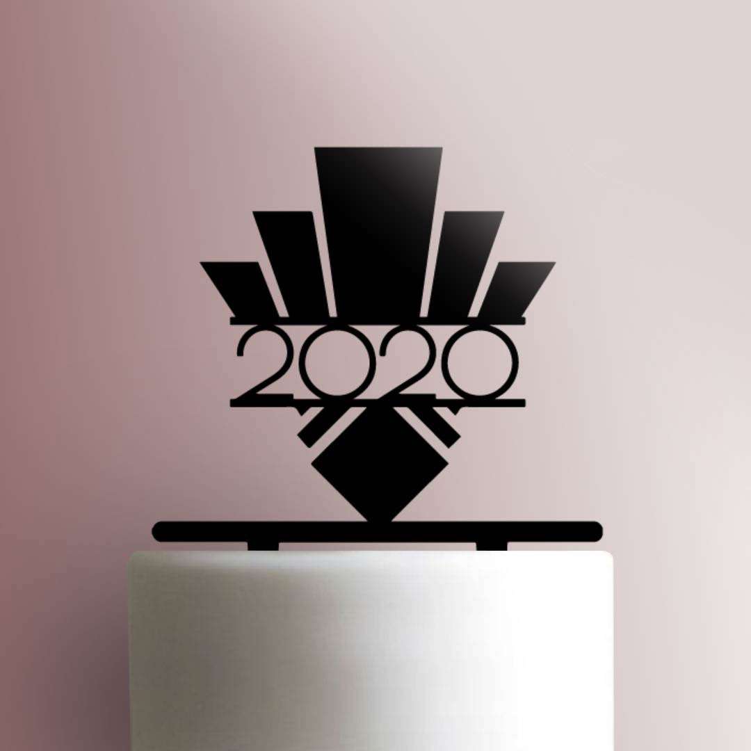Custom Year Art Deco 225-834 Cake Topper