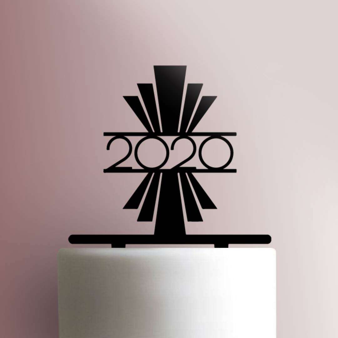 Custom Year Art Deco 225-835 Cake Topper