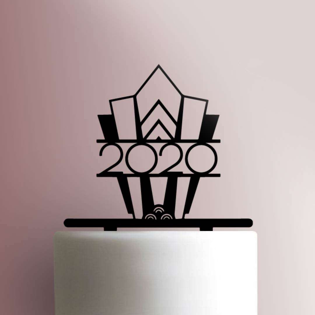 Custom Year Art Deco 225-836 Cake Topper