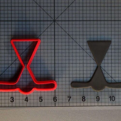 Hockey Sticks and Puck Silhouette 266-C391 Cookie Cutter