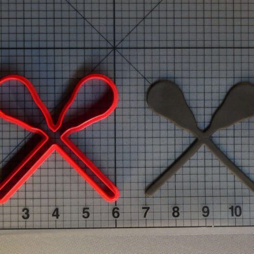 Lacrosse Sticks Silhouette 266-C392 Cookie Cutter