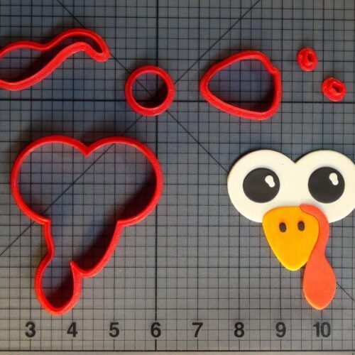 Turkey Face 266-C423 Cookie Cutter Set