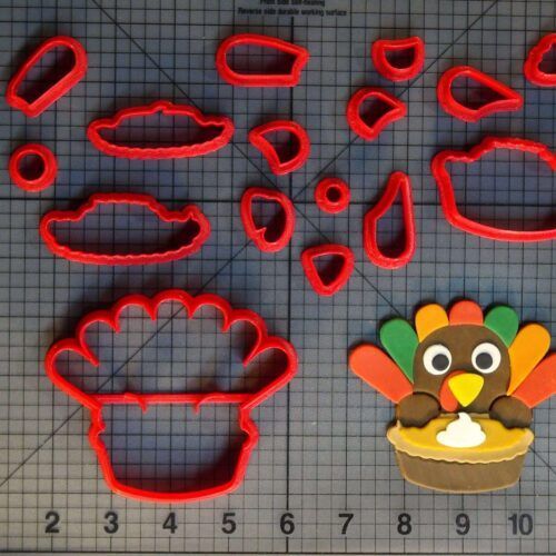 Turkey with Pie 266-C425 Cookie Cutter Set