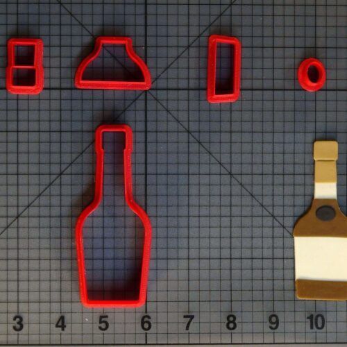 Whiskey Bottle 266-C480 Cookie Cutter Set