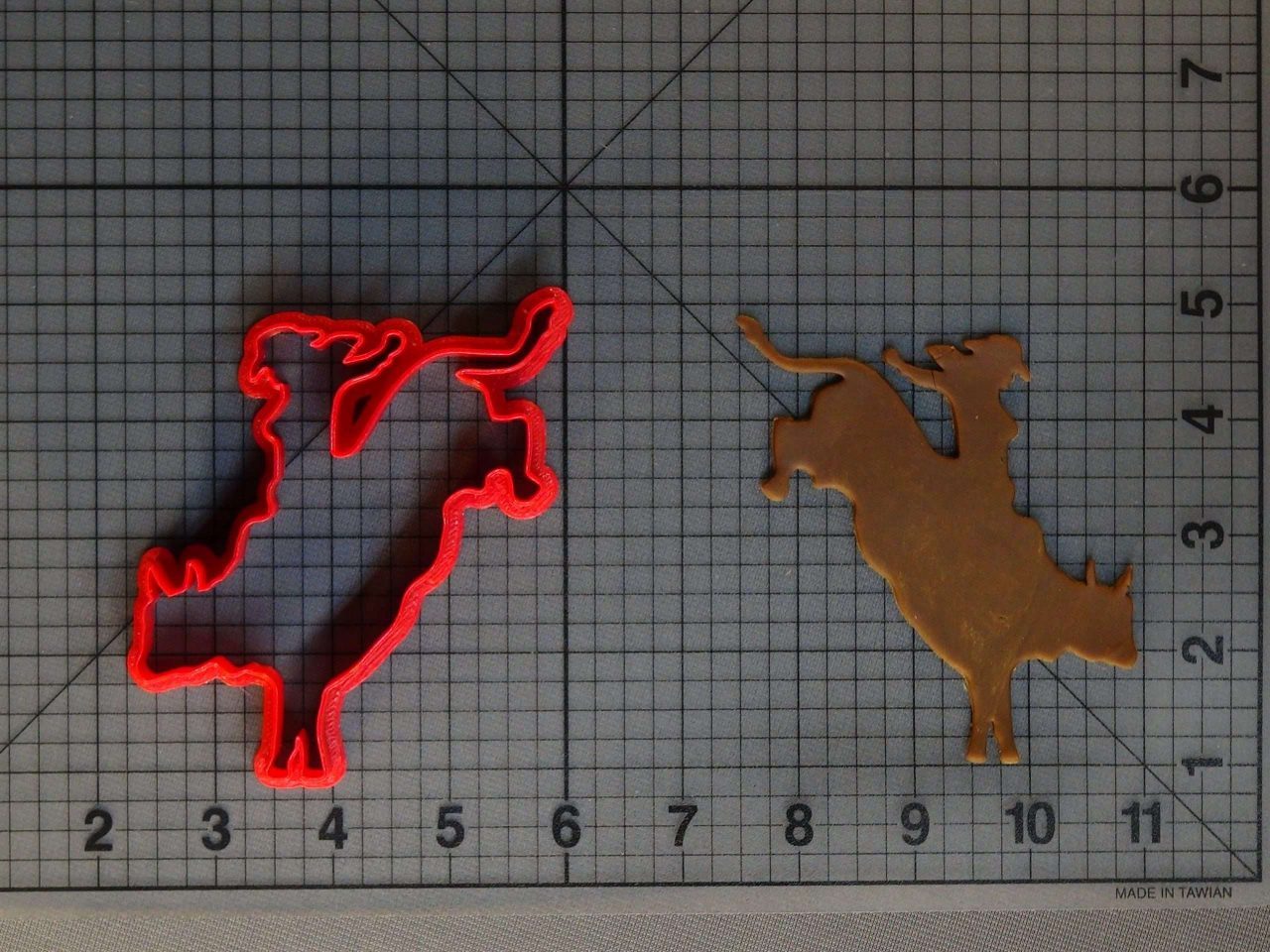 Woman on Bucking Bull 266-C325 Cookie Cutter