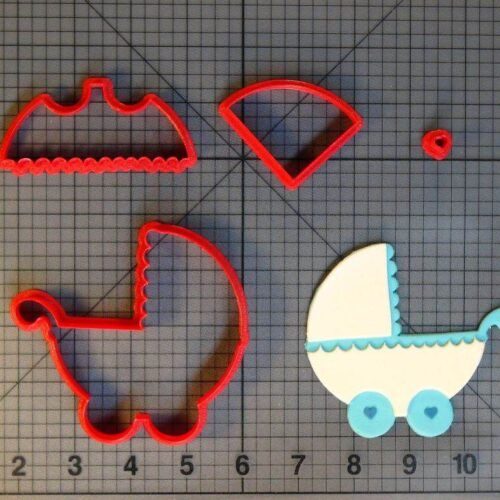Baby Pram 266-C728 Cookie Cutter Set