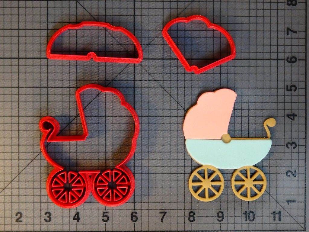 Baby Pram 266-C729 Cookie Cutter Set