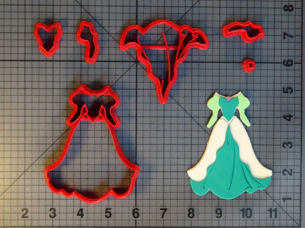 Little Mermaid - Ariel Green Dress 266-C694 Cookie Cutter Set
