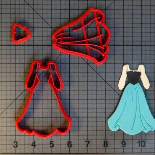 Little Mermaid - Ariel Human Dress 266-C695 Cookie Cutter Set