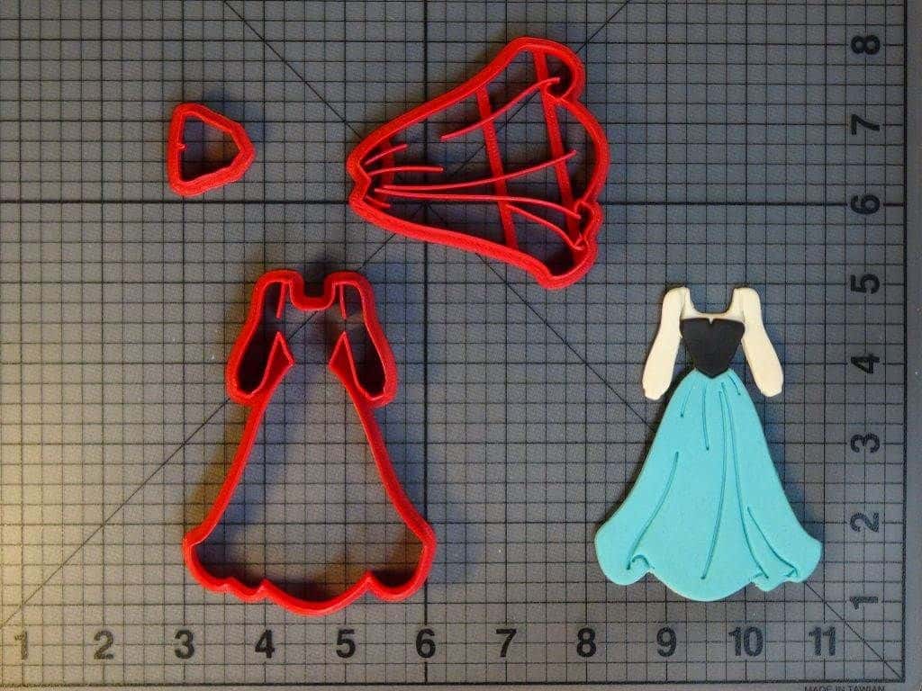 Little Mermaid - Ariel Human Dress 266-C695 Cookie Cutter Set