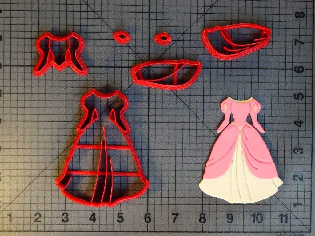 Little Mermaid - Ariel Pink Dress 266-C696 Cookie Cutter Set