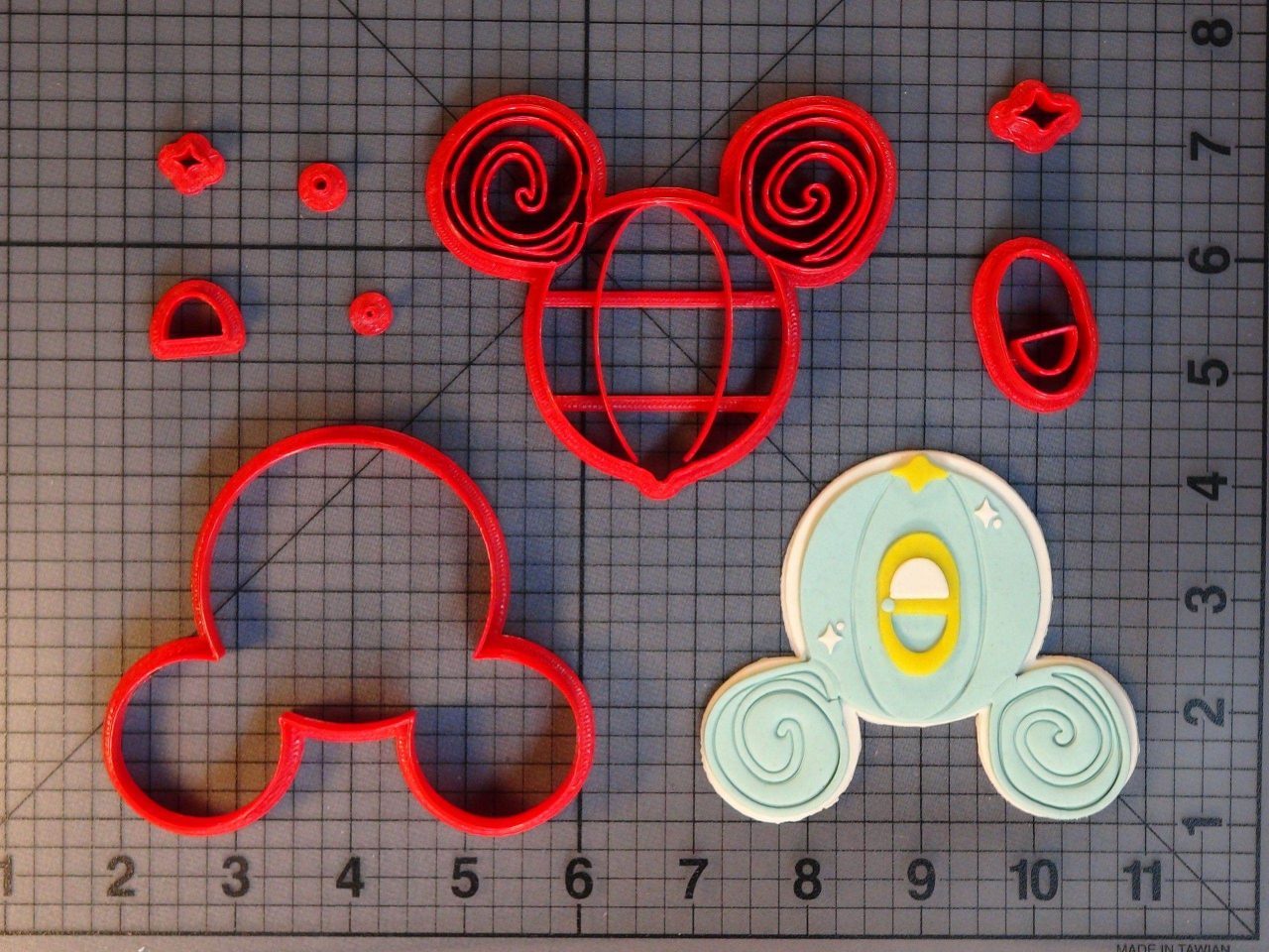 Mickey Cinderella Carriage 266-C670 Cookie Cutter Set