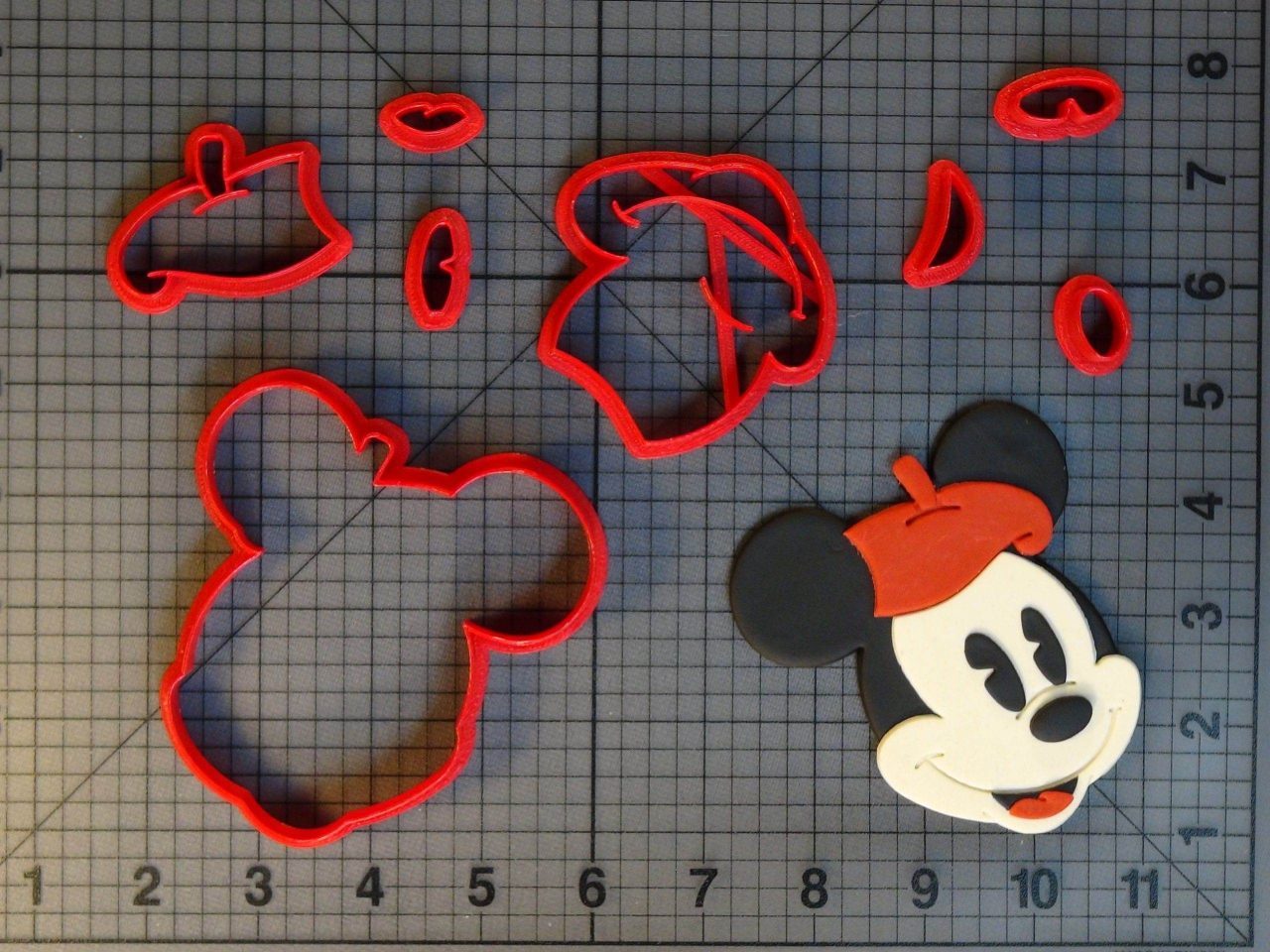 Mickey Mouse with French Beret 266-C631 Cookie Cutter Set