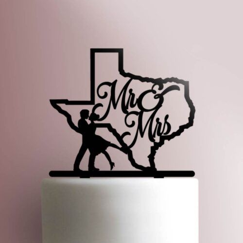 Mr and Mrs Texas 225-830 Cake Topper