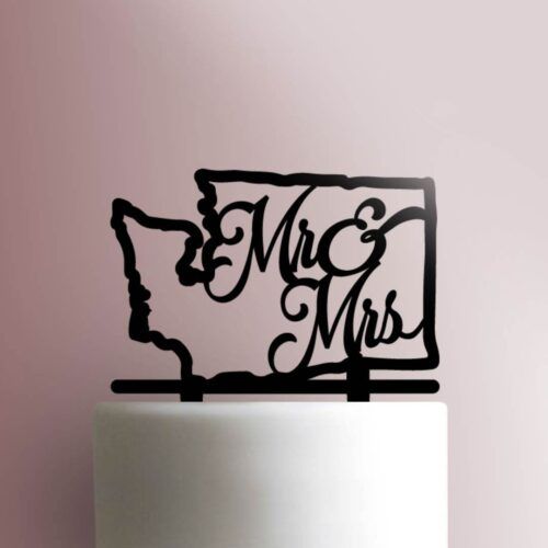 Mr and Mrs Washington 225-829 Cake Topper