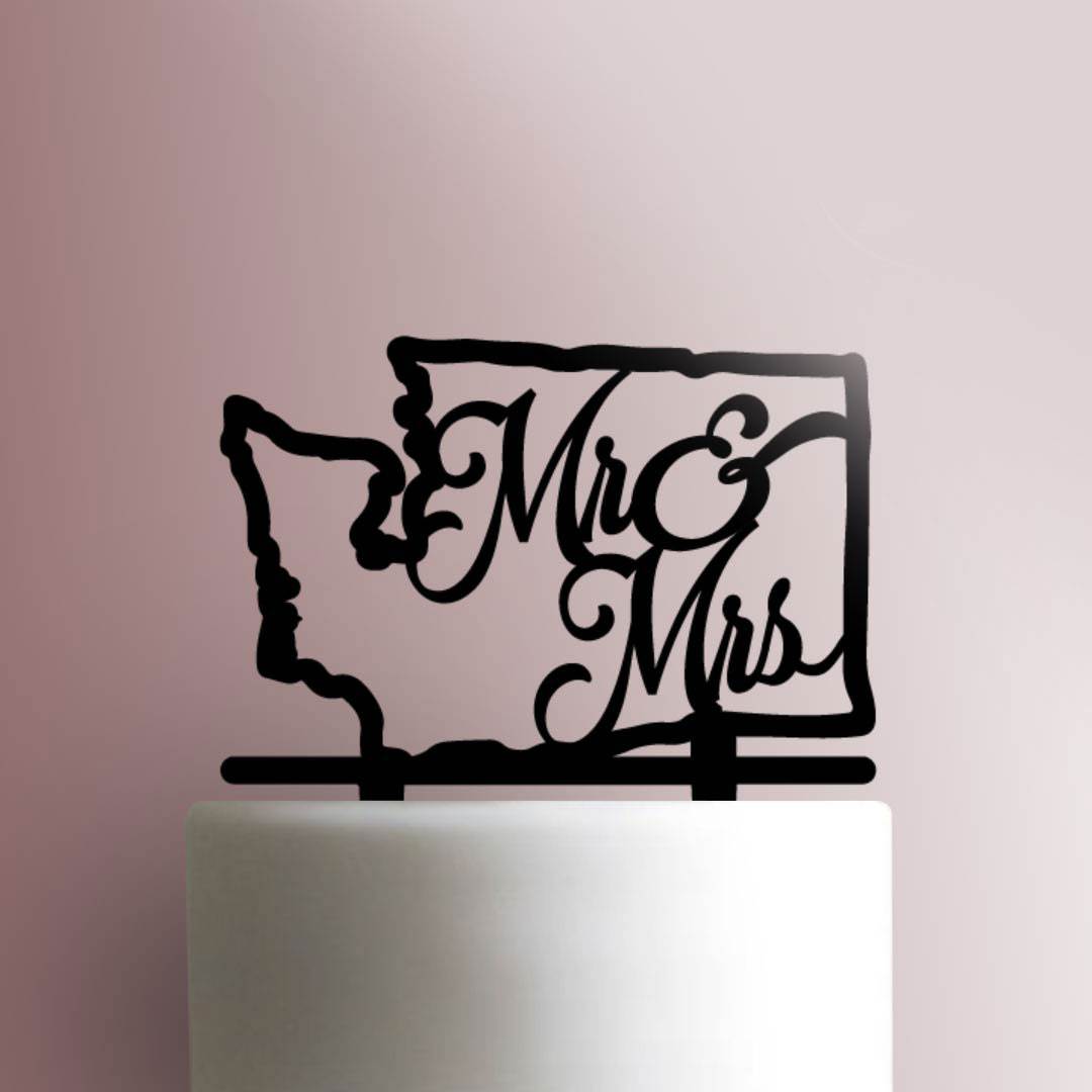 Mr and Mrs Washington 225-829 Cake Topper