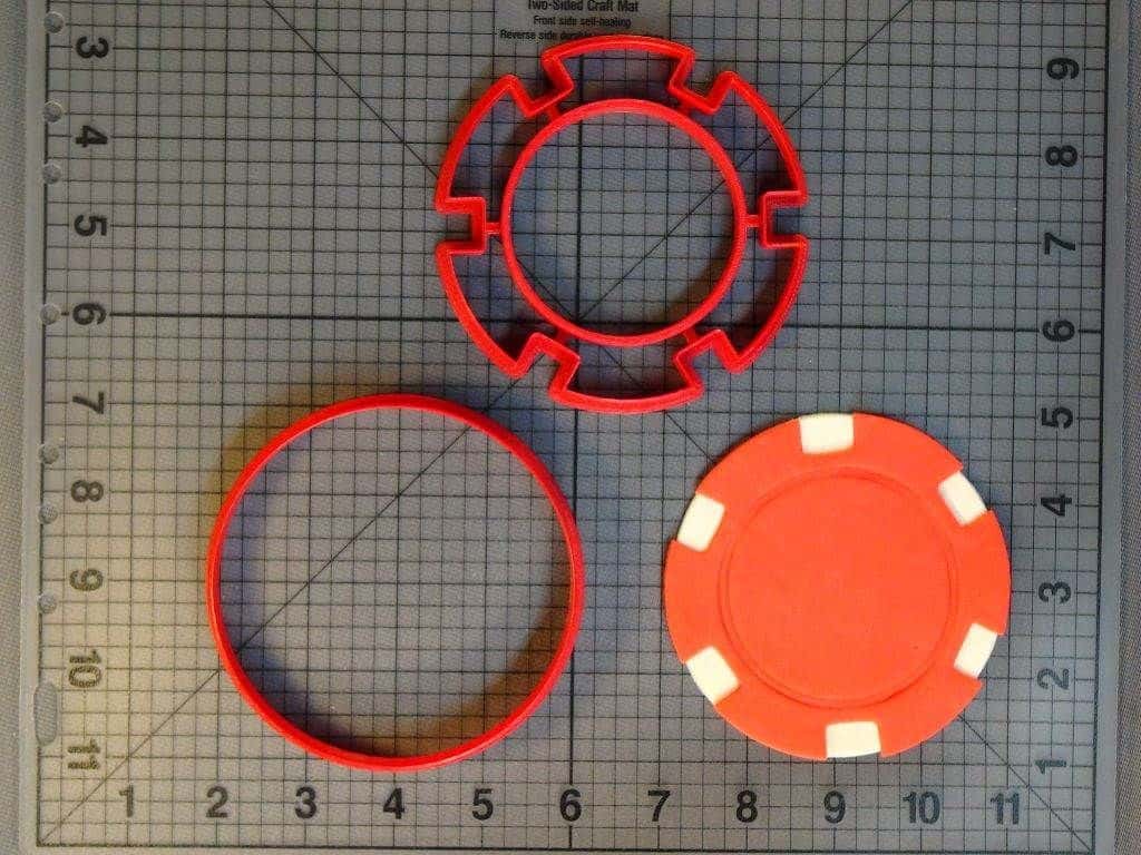 Poker Chip 266-C710 Cookie Cutter Set