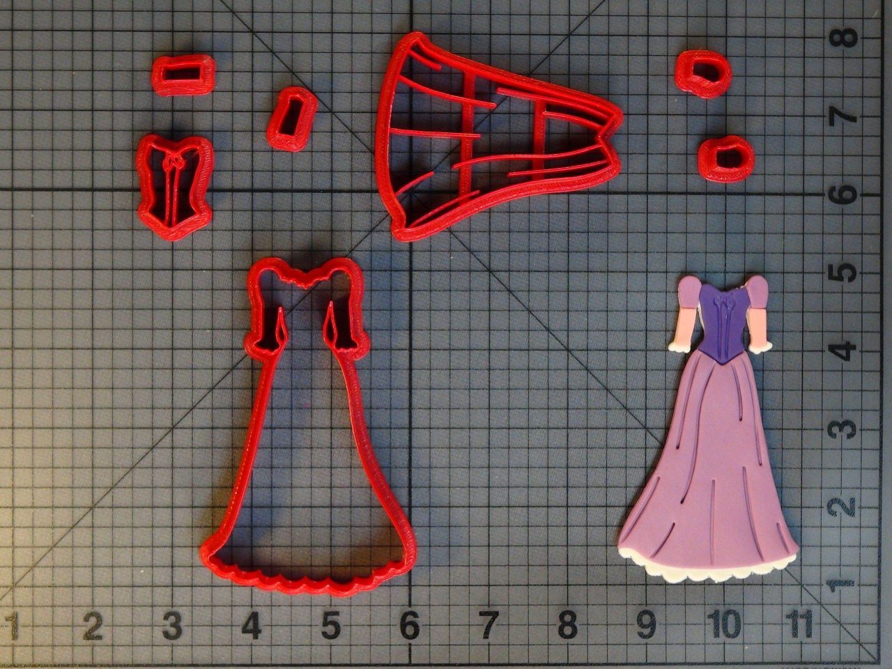 Tangled Rapunzel - Dress 266-C676 Cookie Cutter Set