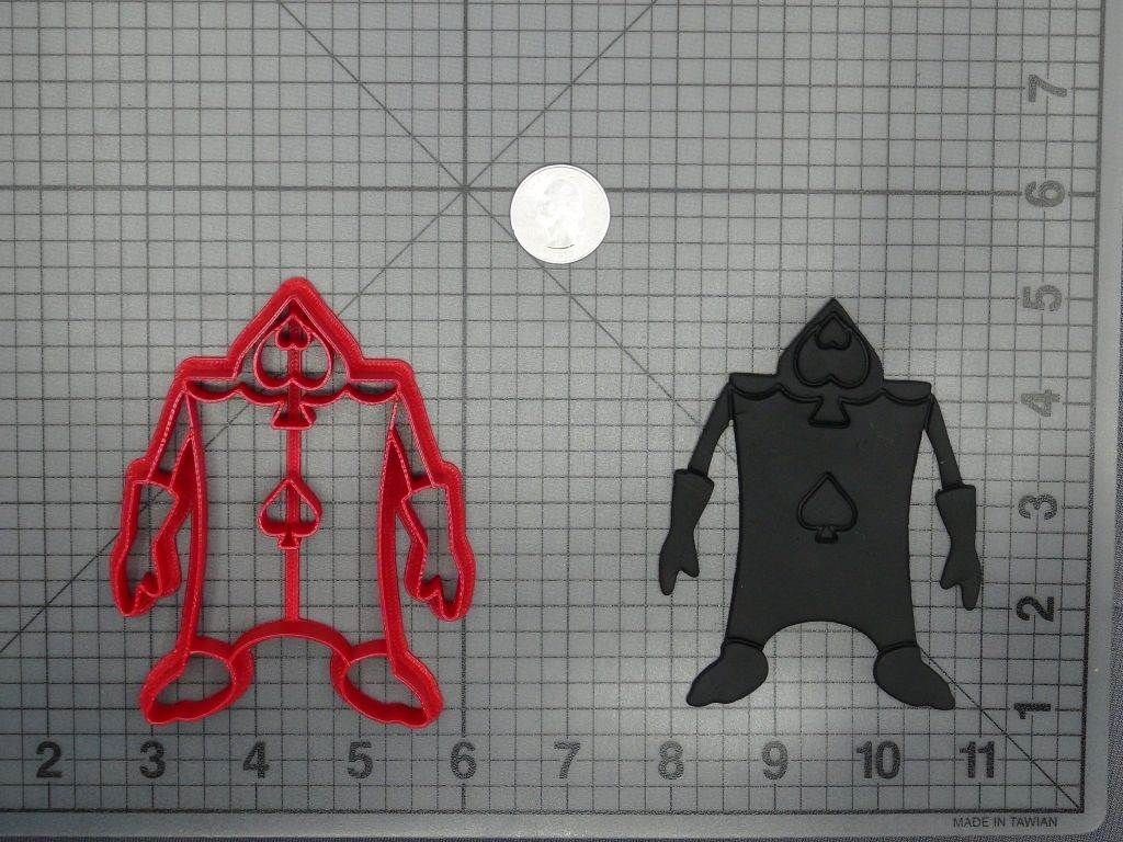 Alice in Wonderland - Playing Card Spade Body 266-C755 Cookie Cutter