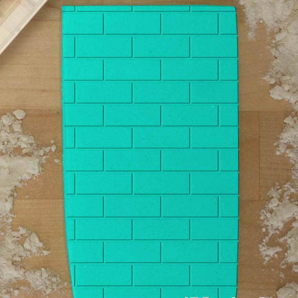 Brick Pattern Embossed 765-498 Rolling Pin
