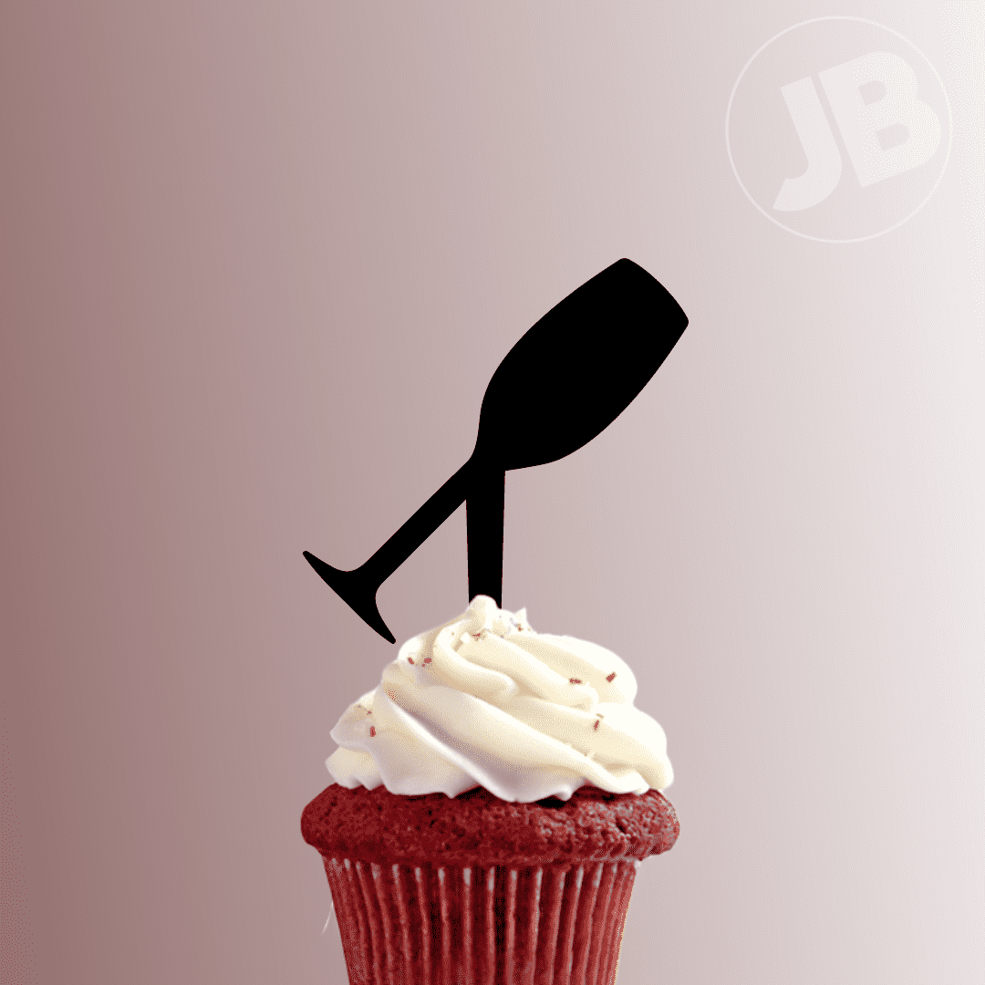 Champagne Glass 228-247 Cupcake Topper