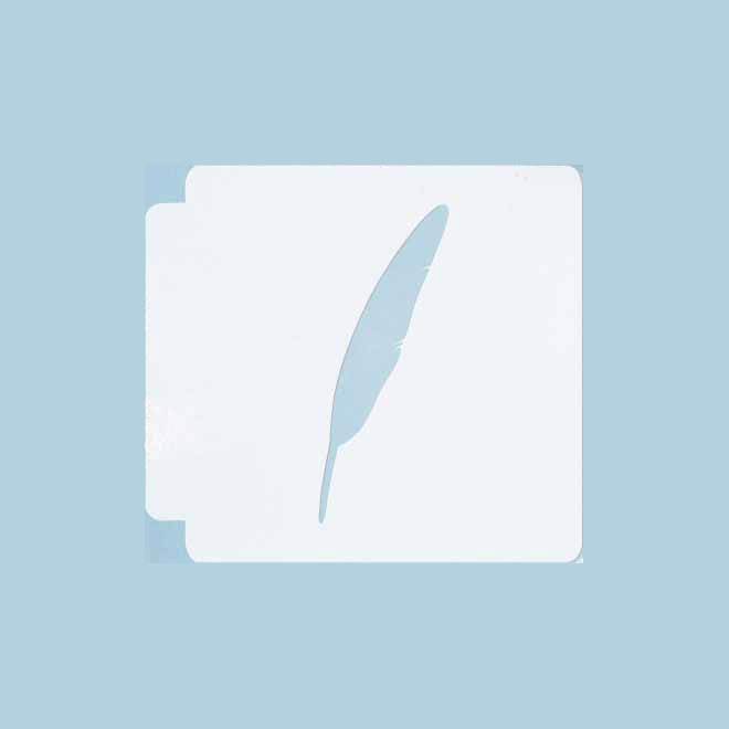 Feather 783-B748 Stencil Silhouette