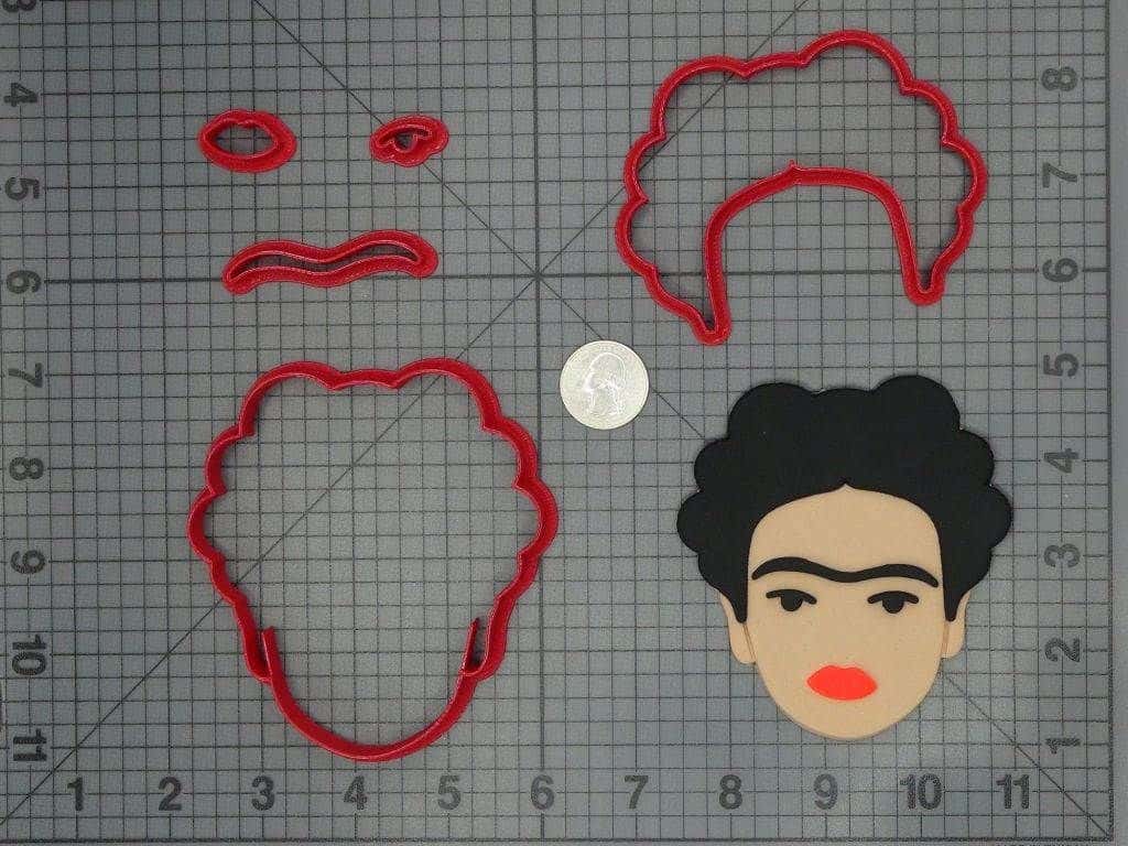 Frida Kahlo Head 266-D004 Cookie Cutter Set