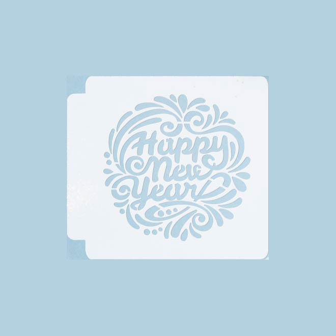 Happy New Year 783-B601 Stencil