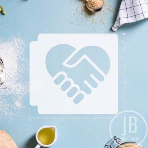 Heart Hands 783-B437 Stencil