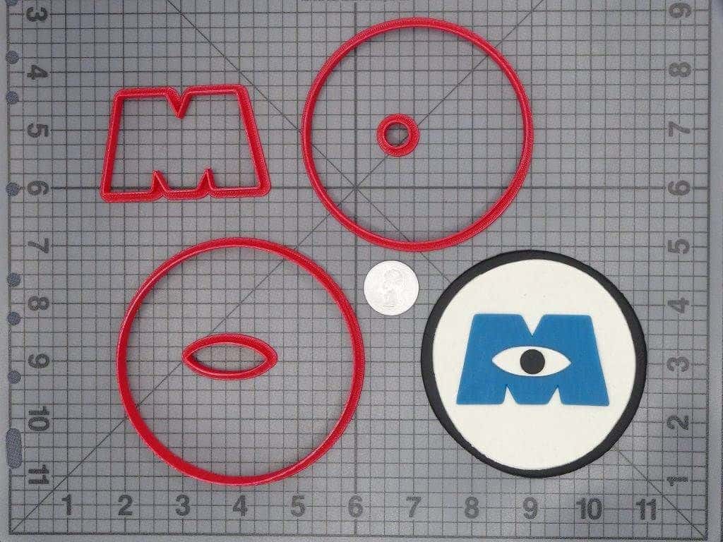 Monsters Inc Logo 266-C840 Cookie Cutter Set