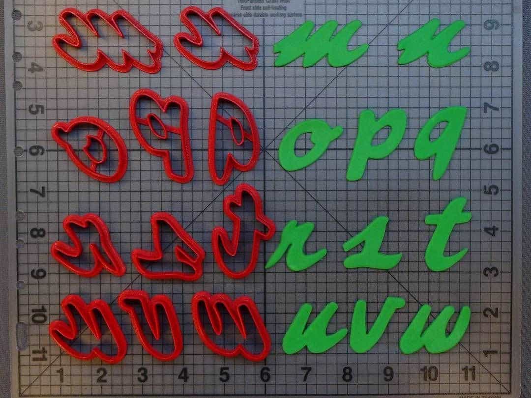 Script Font Lowercase 266-B841 Cookie Cutters (1)