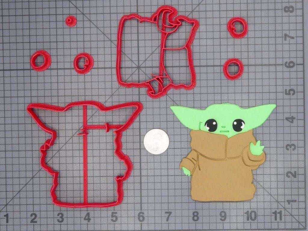 Star Wars The Mandalorian - Baby Yoda Waving Body 266-C855 Cookie Cutter Set