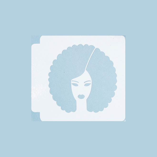 Afro Girl 783-B976 Stencil